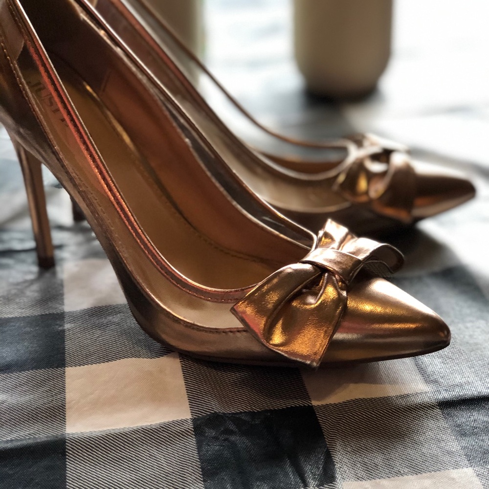 Rose gold heels